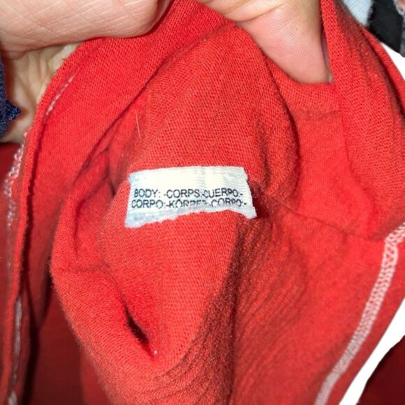 We the free inside out stitch striped top with wide sleeves size medium #752 - Picture 6 of 6